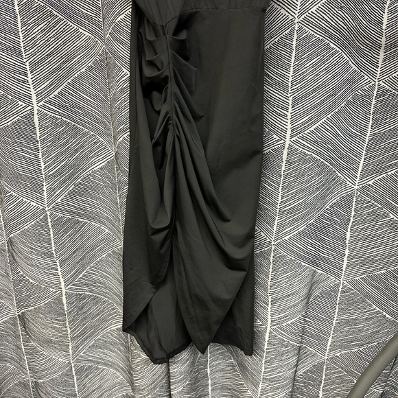 Thigh High Slit Tie Shoulder Ruched Draped Bustier Corsetstyle Vegas Dress <270> - Picture 5 of 10